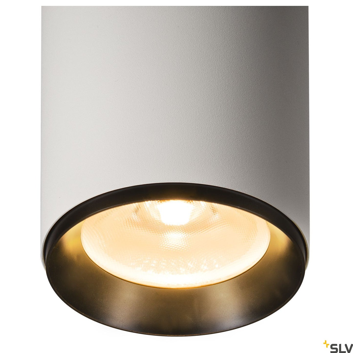 SLV NUMINOS® XL PHASE, Deckenaufbauleuchte weiß / schwarz 36W 2700K 60°