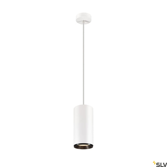 SLV NUMINOS® XL PHASE, Pendelleuchte weiß / schwarz 36W 3000K 60°