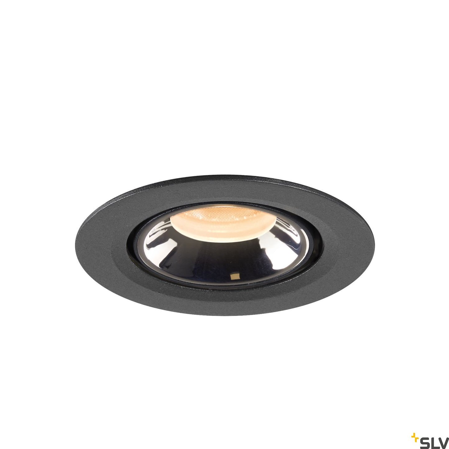 SLV NUMINOS® GIMBLE XS, Deckeneinbauleuchte schwarz / chrom 2700K 20°