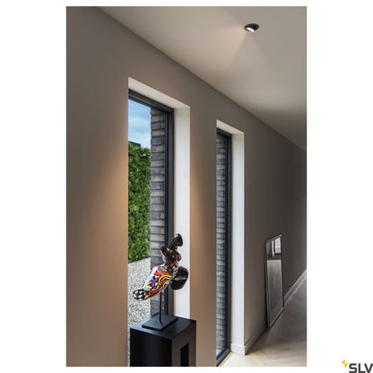SLV NUMINOS® GIMBLE XS, Deckeneinbauleuchte schwarz / weiß 2700K 40°