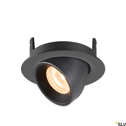 SLV NUMINOS® GIMBLE XS, Deckeneinbauleuchte schwarz 2700K 55°
