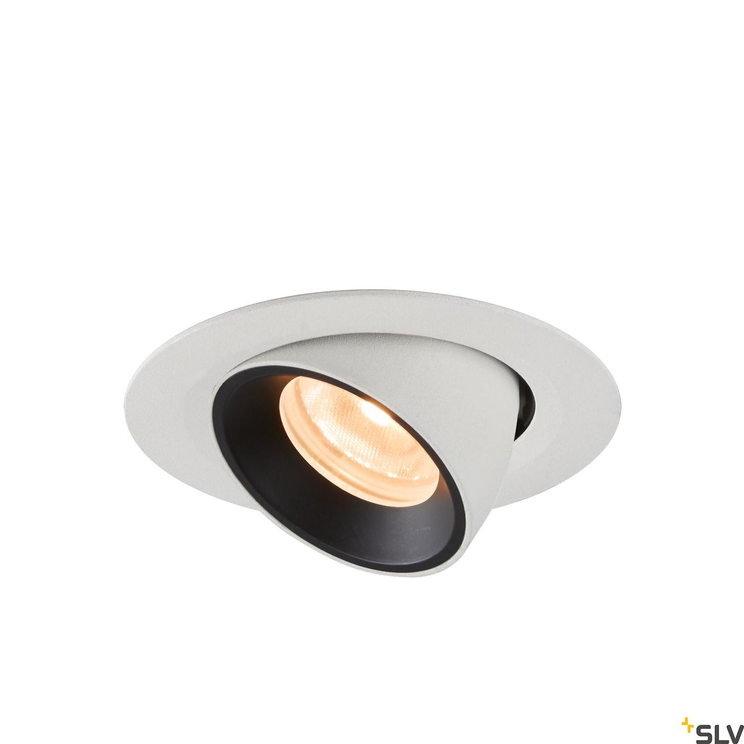 SLV NUMINOS® GIMBLE XS, Deckeneinbauleuchte weiß / schwarz 2700K 20°
