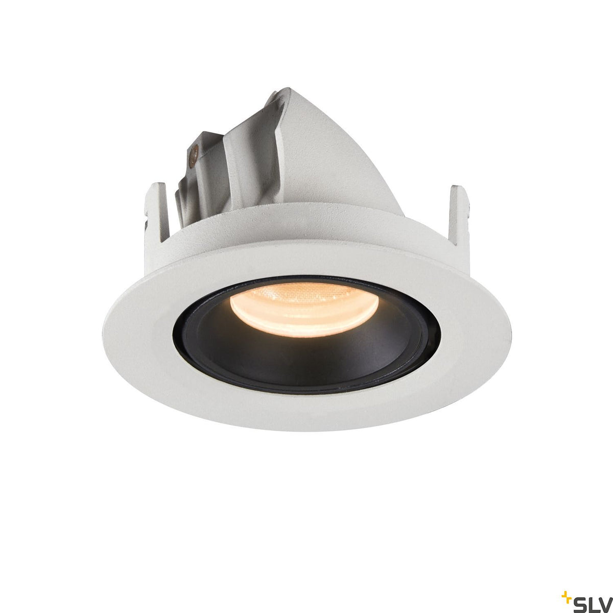 SLV NUMINOS® GIMBLE XS, Deckeneinbauleuchte weiß / schwarz 2700K 20°