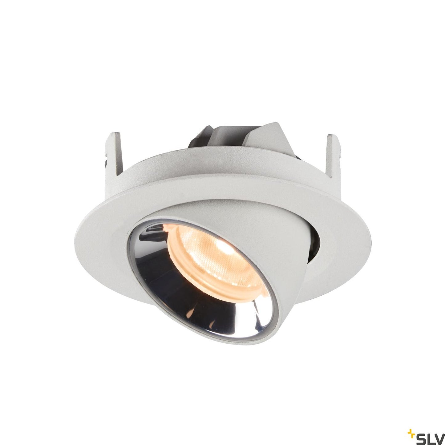 SLV NUMINOS® GIMBLE XS, Deckeneinbauleuchte weiß / chrom 2700K 20°