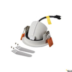 SLV NUMINOS® GIMBLE XS, Deckeneinbauleuchte weiß / schwarz 2700K 40°