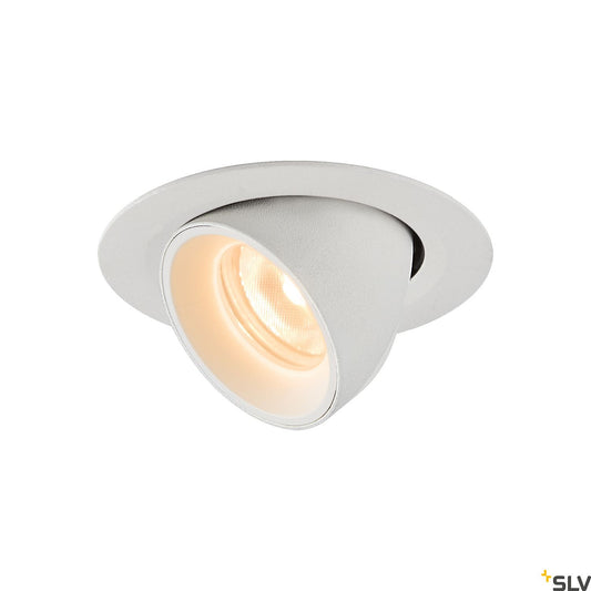 SLV NUMINOS® GIMBLE XS, Deckeneinbauleuchte weiß 2700K 40°
