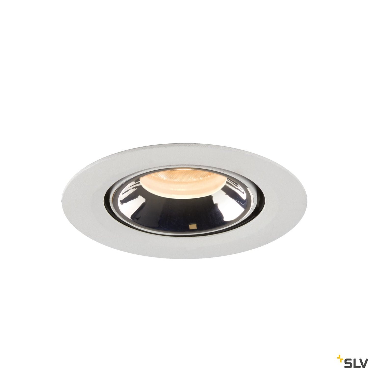SLV NUMINOS® GIMBLE XS, Deckeneinbauleuchte weiß / chrom 2700K 40°