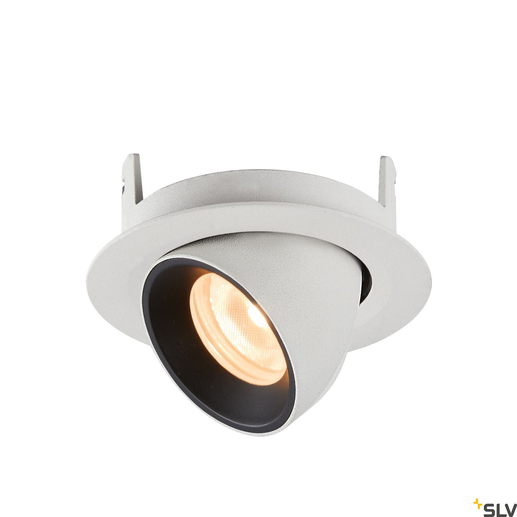 SLV NUMINOS® GIMBLE XS, Deckeneinbauleuchte weiß / schwarz 2700K 55°