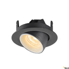 SLV NUMINOS® GIMBLE XS, Deckeneinbauleuchte schwarz / weiß 3000K 20°