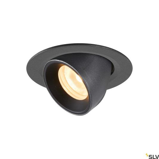 SLV NUMINOS® GIMBLE XS, Deckeneinbauleuchte schwarz 3000K 40°