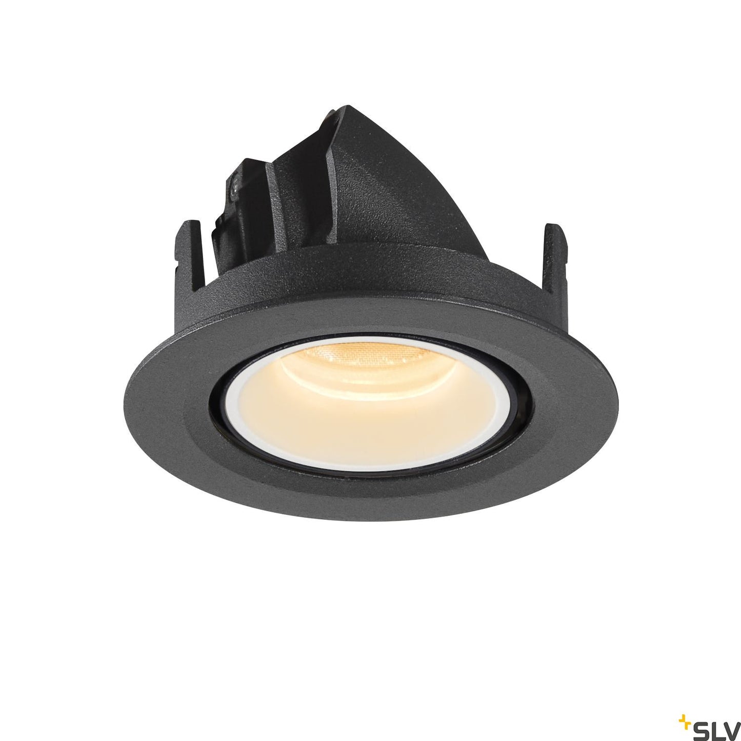 SLV NUMINOS® GIMBLE XS, Deckeneinbauleuchte schwarz / weiß 3000K 40°