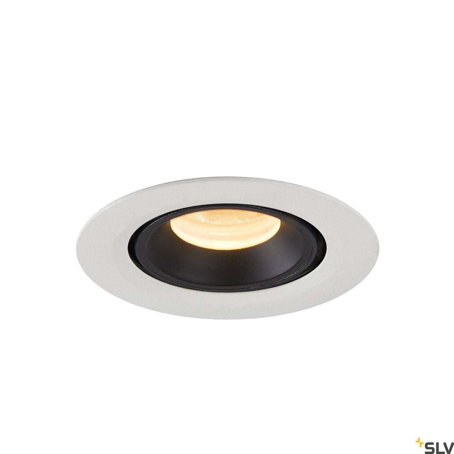 SLV NUMINOS® GIMBLE XS, Deckeneinbauleuchte weiß / schwarz 3000K 20°