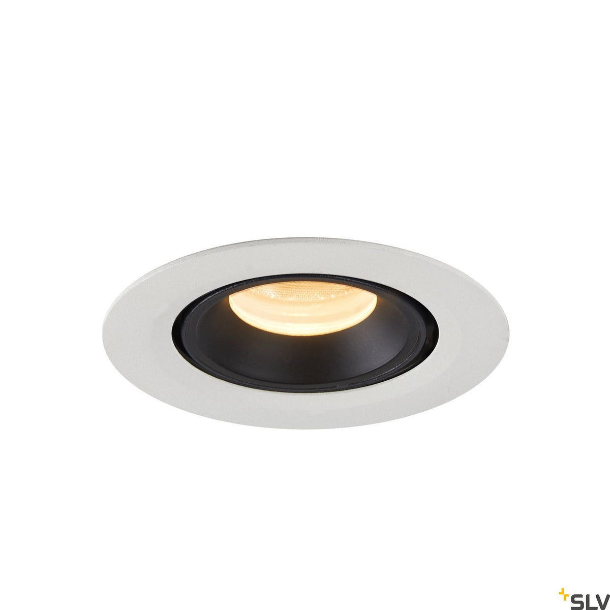 SLV NUMINOS® GIMBLE XS, Deckeneinbauleuchte weiß / schwarz 3000K 40°