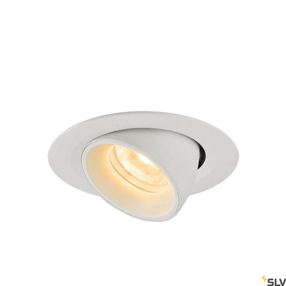 SLV NUMINOS® GIMBLE XS, Deckeneinbauleuchte weiß 3000K 40°
