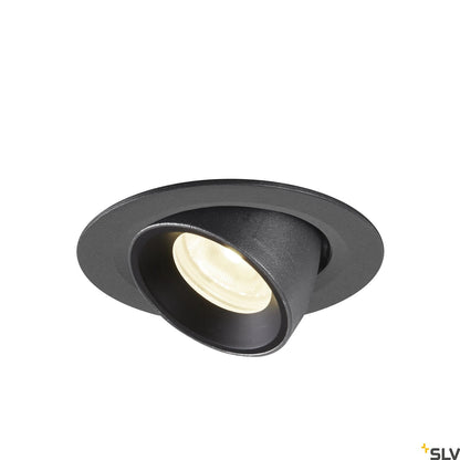 SLV NUMINOS® GIMBLE XS, Deckeneinbauleuchte schwarz 4000K 20°