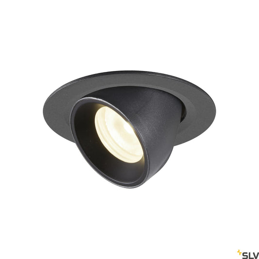 SLV NUMINOS® GIMBLE XS, Deckeneinbauleuchte schwarz 4000K 40°