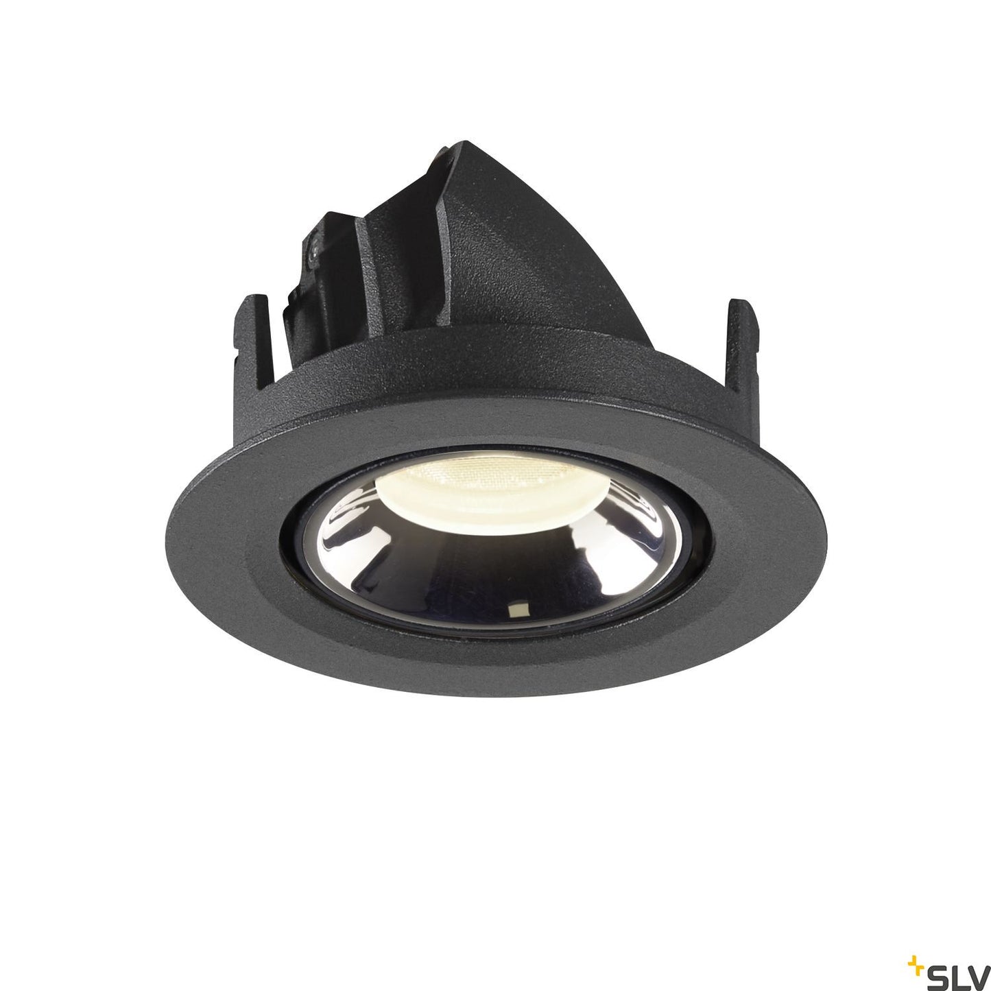 SLV NUMINOS® GIMBLE XS, Deckeneinbauleuchte schwarz / chrom 4000K 40°