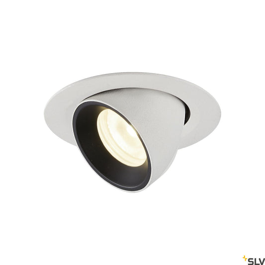 SLV NUMINOS® GIMBLE XS, Deckeneinbauleuchte weiß / schwarz 4000K 40°