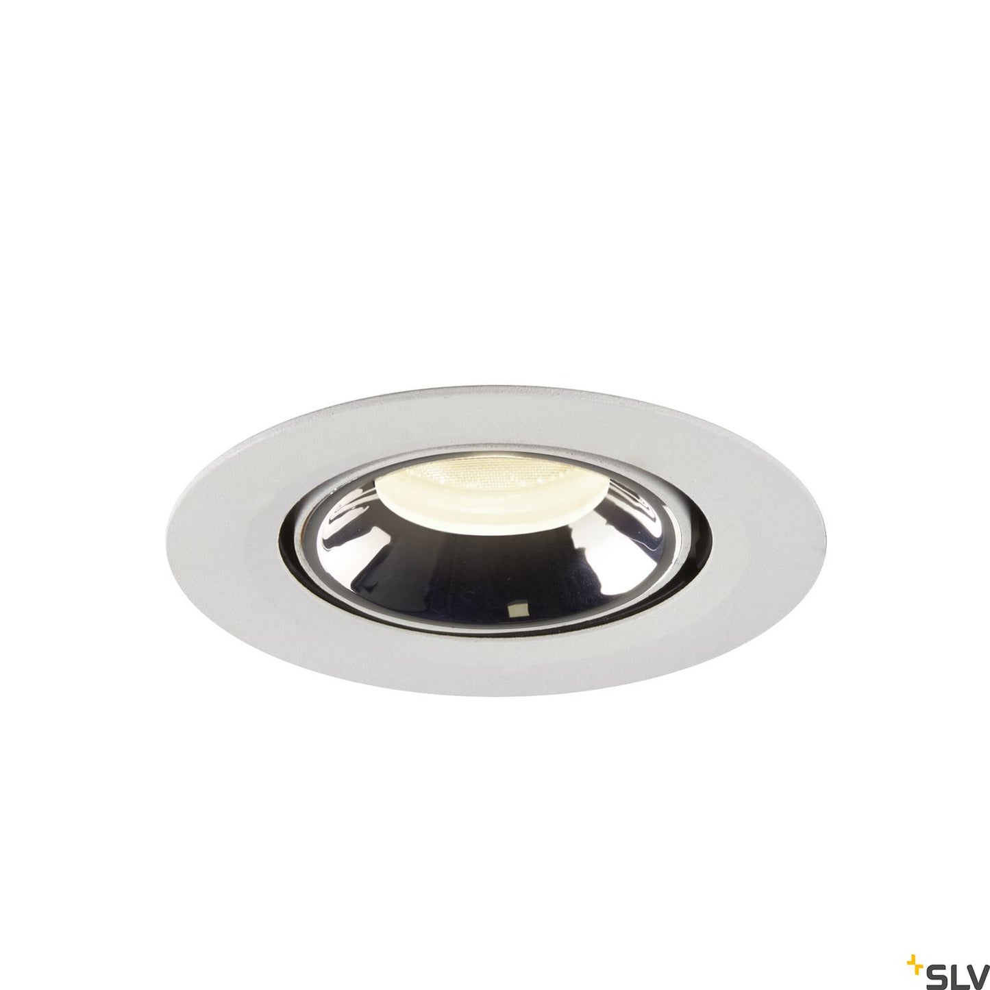 SLV NUMINOS® GIMBLE XS, Deckeneinbauleuchte weiß / chrom 4000K 55°