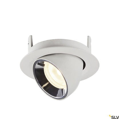 SLV NUMINOS® GIMBLE XS, Deckeneinbauleuchte weiß / chrom 4000K 55°