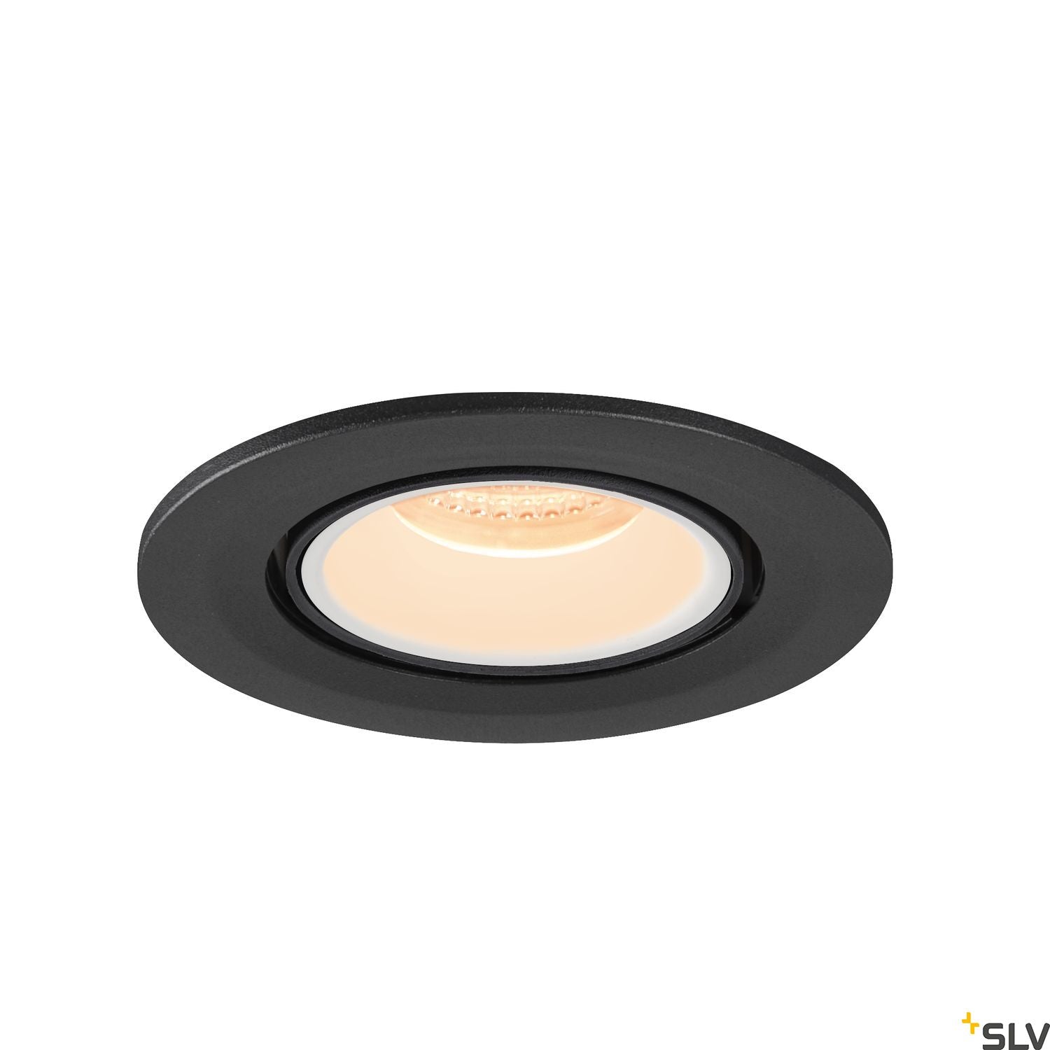 SLV NUMINOS® GIMBLE S, Deckeneinbauleuchte schwarz / weiß 2700K 20°