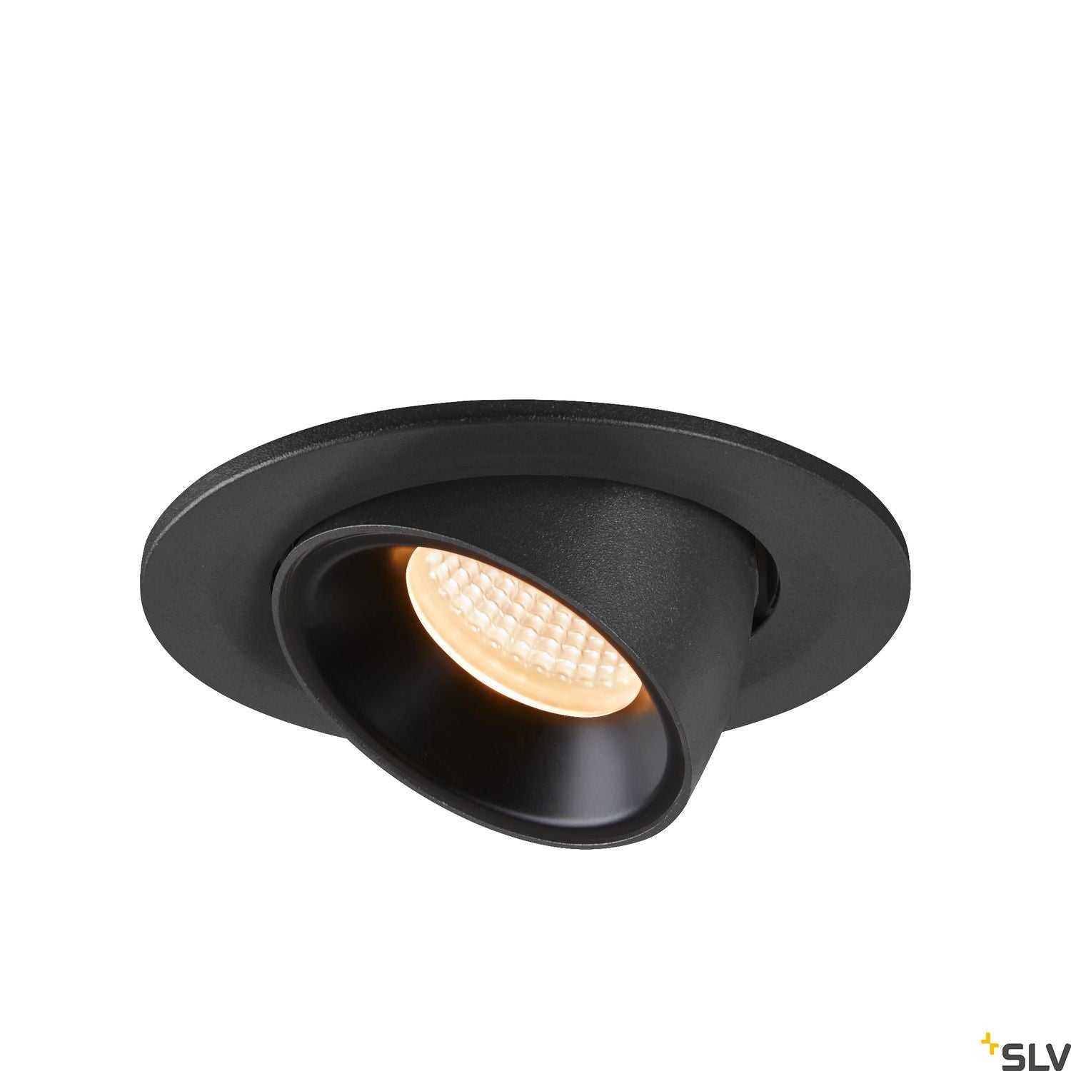 SLV NUMINOS® GIMBLE S, Deckeneinbauleuchte schwarz 2700K 55°