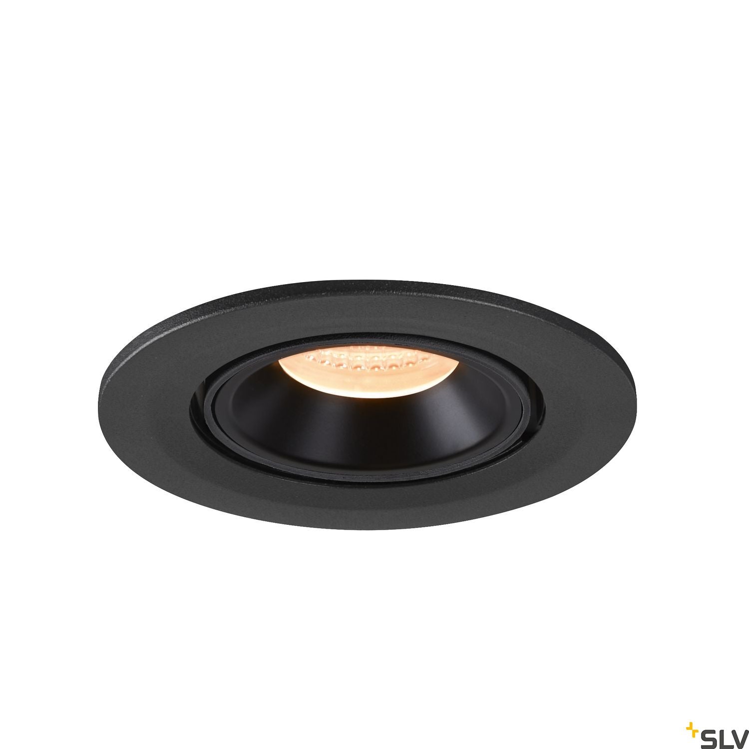 SLV NUMINOS® GIMBLE S, Deckeneinbauleuchte schwarz 2700K 55°