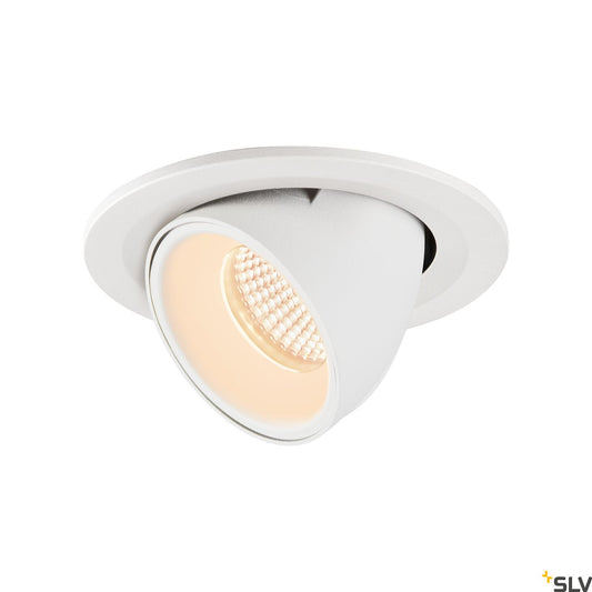 SLV NUMINOS® GIMBLE S, Deckeneinbauleuchte weiß 2700K 40°