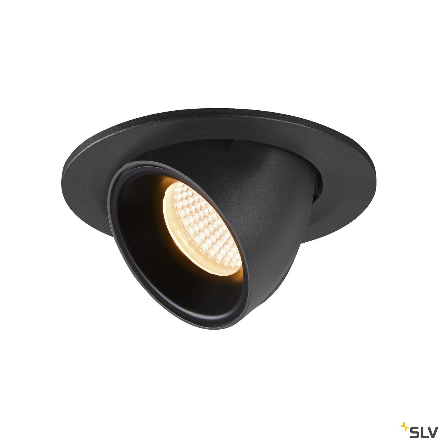 SLV NUMINOS® GIMBLE S, Deckeneinbauleuchte schwarz 3000K 20°