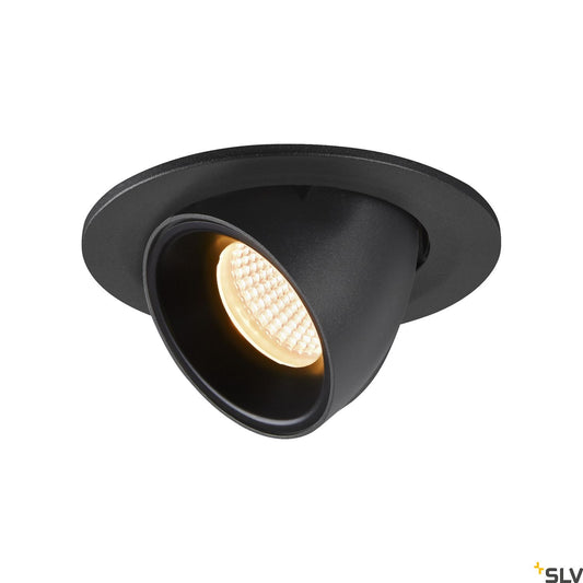 SLV NUMINOS® GIMBLE S, Deckeneinbauleuchte schwarz 30000K 55°