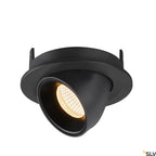 SLV NUMINOS® GIMBLE S, Deckeneinbauleuchte schwarz 30000K 55°