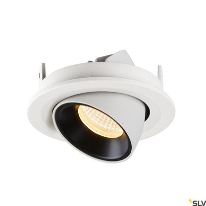 SLV NUMINOS® GIMBLE S, Deckeneinbauleuchte weiß / schwarz 3000K 20°