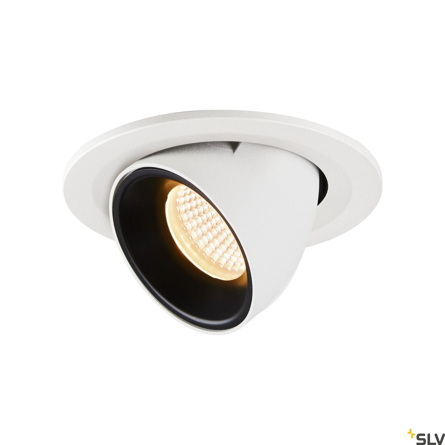 SLV NUMINOS® GIMBLE S, Deckeneinbauleuchte weiß / schwarz 3000K 40°