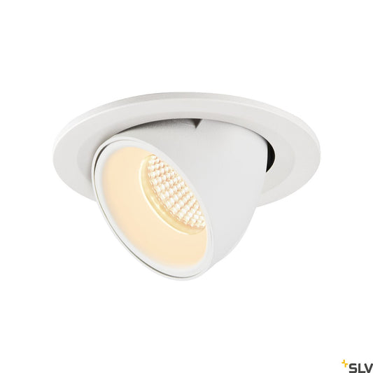 SLV NUMINOS® GIMBLE S, Deckeneinbauleuchte weiß 3000K 40°