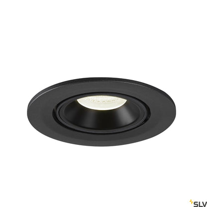 SLV NUMINOS® GIMBLE S, Deckeneinbauleuchte schwarz 4000K 20°