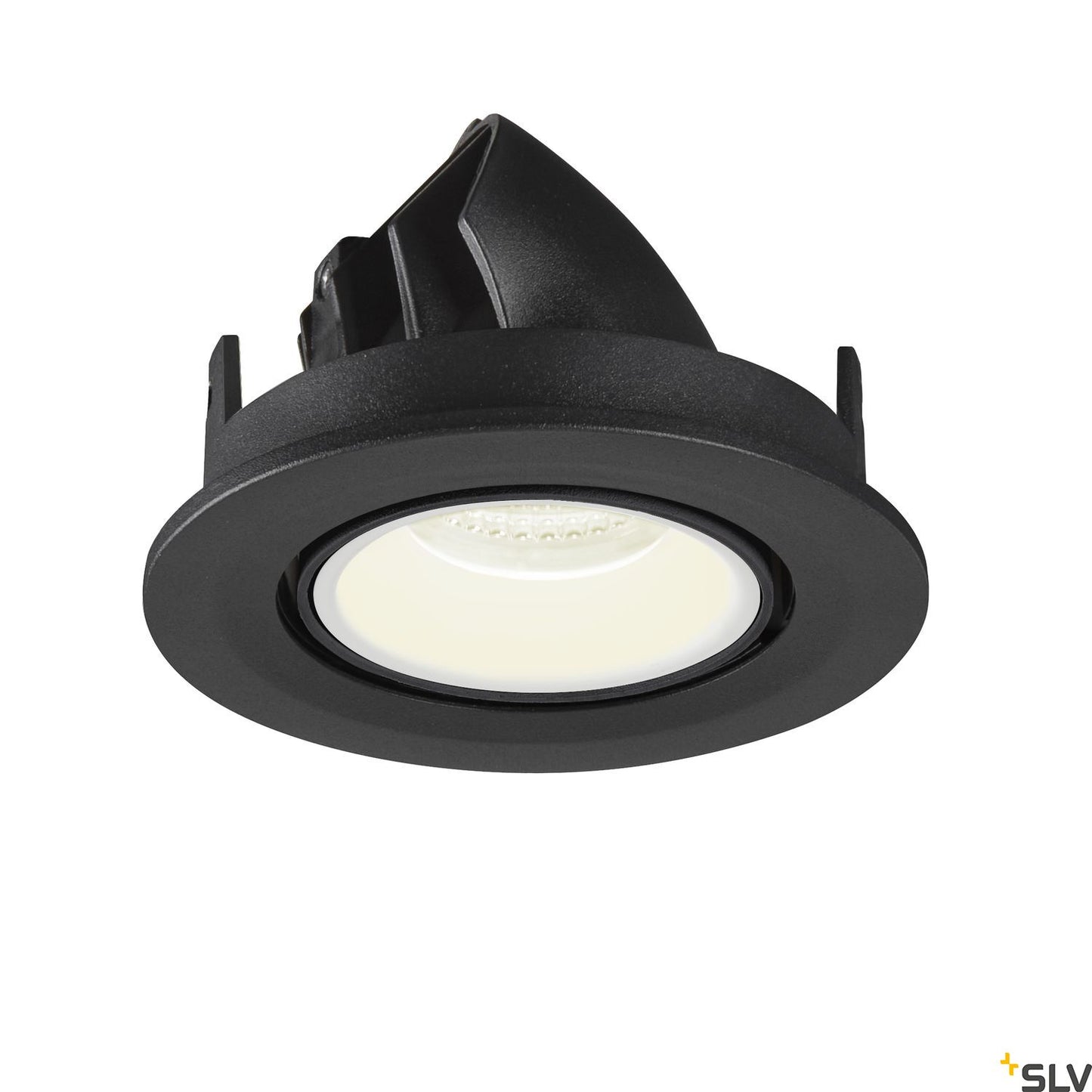 SLV NUMINOS® GIMBLE S, Deckeneinbauleuchte schwarz / weiß 4000K 40°