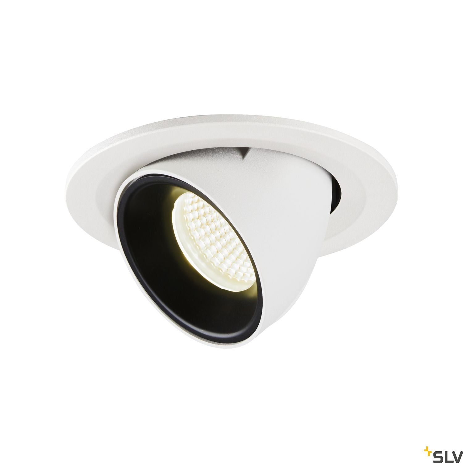 SLV NUMINOS® GIMBLE S, Deckeneinbauleuchte weiß / schwarz 4000K 40°