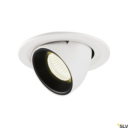 SLV NUMINOS® GIMBLE S, Deckeneinbauleuchte weiß / schwarz 4000K 40°
