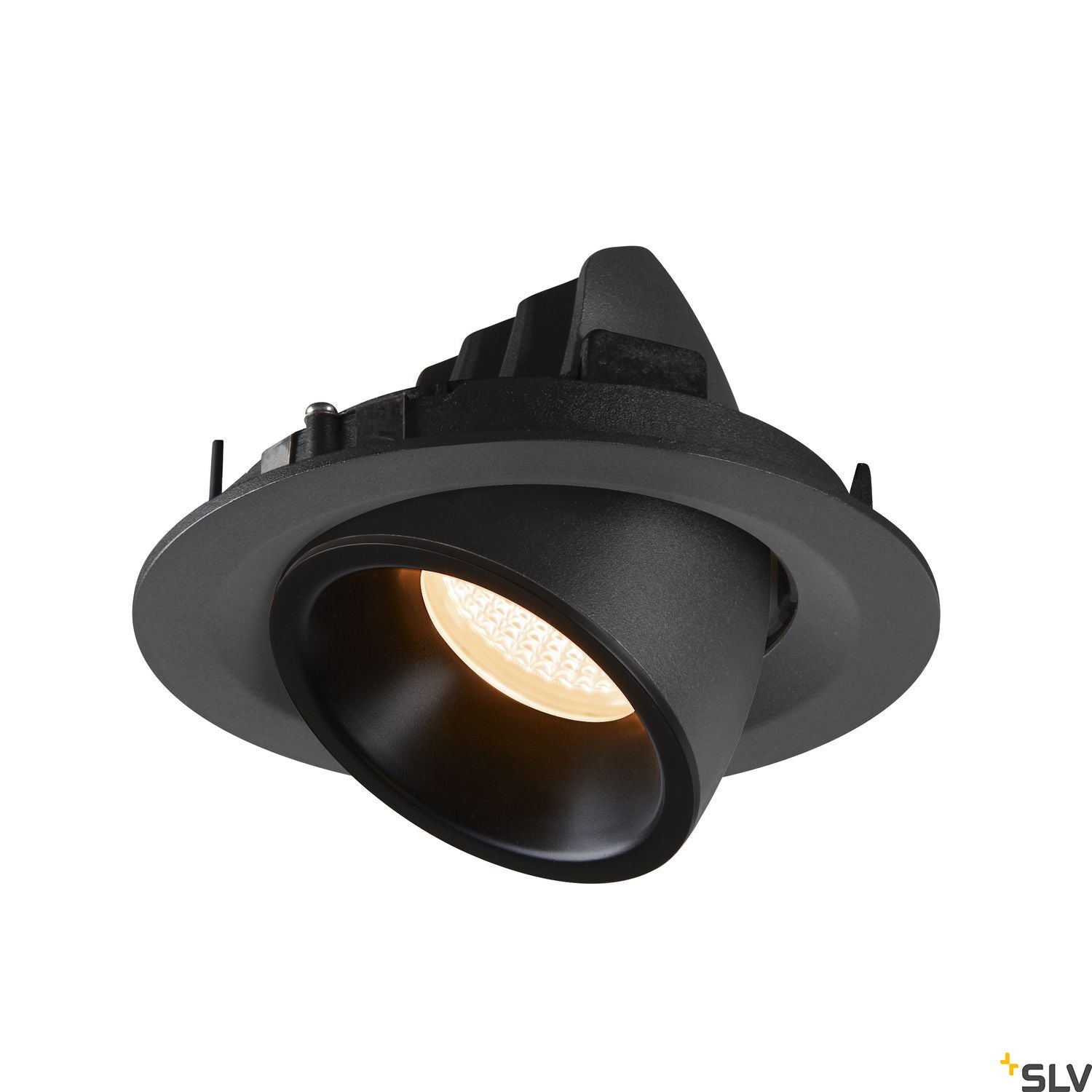SLV NUMINOS® GIMBLE M, Deckeneinbauleuchte schwarz 2700K 40°