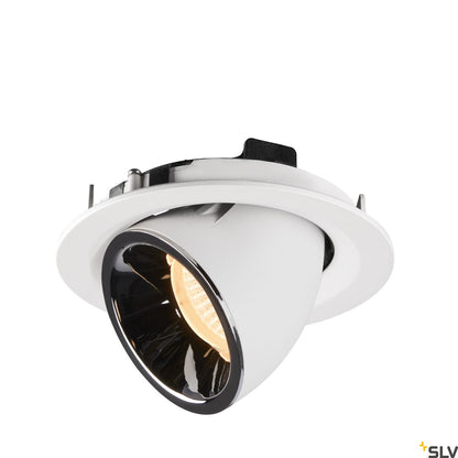 SLV NUMINOS® GIMBLE M, Deckeneinbauleuchte weiß / chrom 2700K 55°