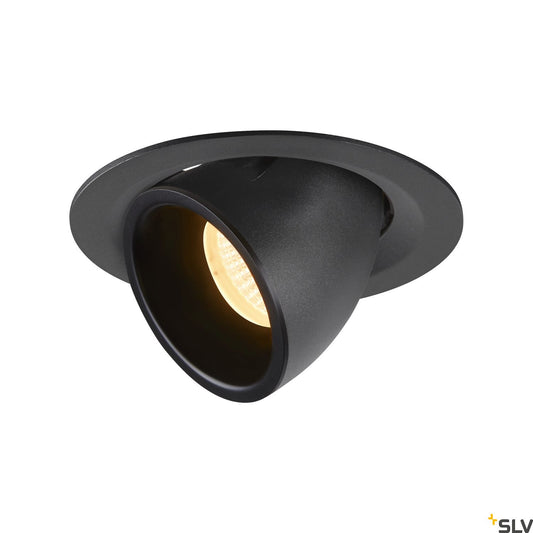 SLV NUMINOS® GIMBLE M, Deckeneinbauleuchte schwarz 3000K 40°