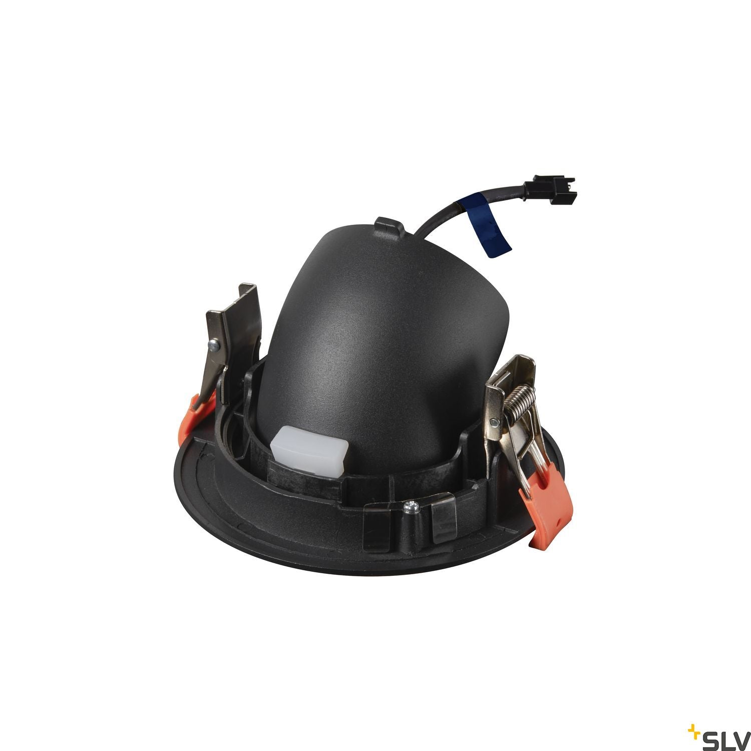 SLV NUMINOS® GIMBLE M, Deckeneinbauleuchte schwarz / chrom 3000K 40°