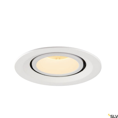 SLV NUMINOS® GIMBLE M, Deckeneinbauleuchte weiß 3000K 55°