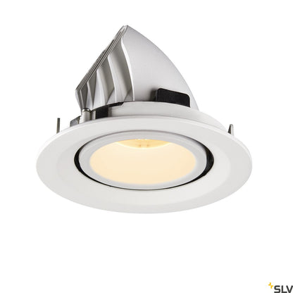 SLV NUMINOS® GIMBLE M, Deckeneinbauleuchte weiß 3000K 55°