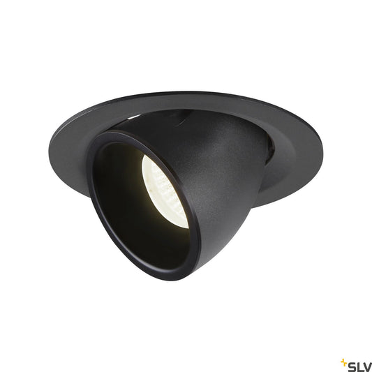 SLV NUMINOS® GIMBLE M, Deckeneinbauleuchte schwarz 4000K 20°