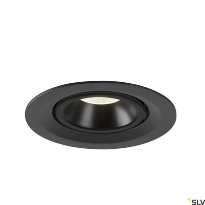 SLV NUMINOS® GIMBLE M, Deckeneinbauleuchte schwarz 4000K 20°