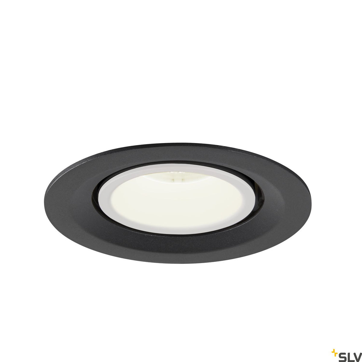 SLV NUMINOS® GIMBLE M, Deckeneinbauleuchte schwarz / weiß 4000K 20°