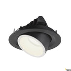 SLV NUMINOS® GIMBLE M, Deckeneinbauleuchte schwarz / weiß 4000K 20°