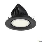SLV NUMINOS® GIMBLE M, Deckeneinbauleuchte schwarz / weiß 4000K 20°