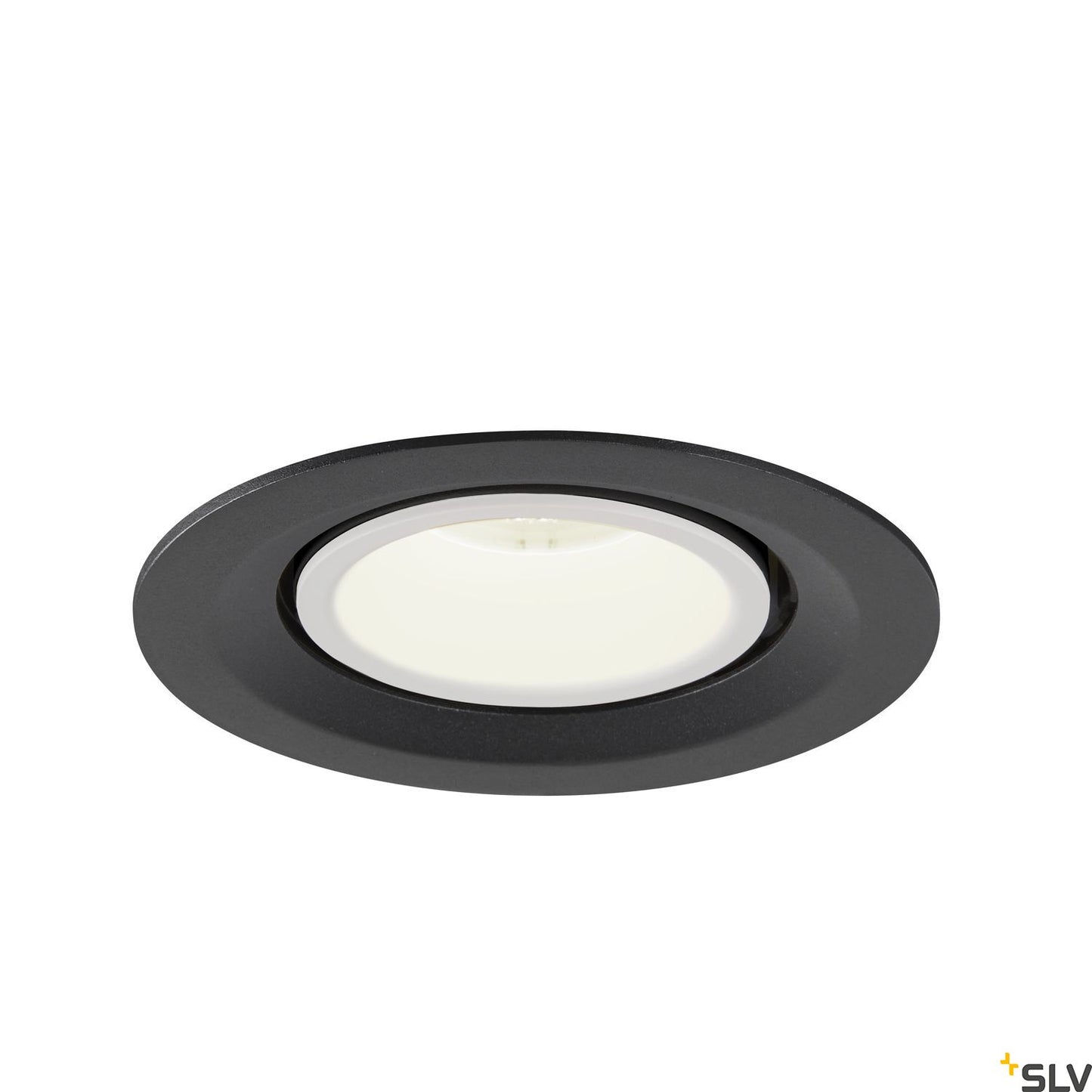 SLV NUMINOS® GIMBLE M, Deckeneinbauleuchte schwarz / weiß 4000K 40°